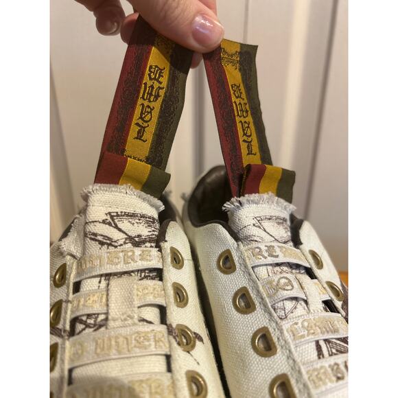 L.A.M.B. Canvas Rasta Sneakers Y2K - Picture 5 of 11